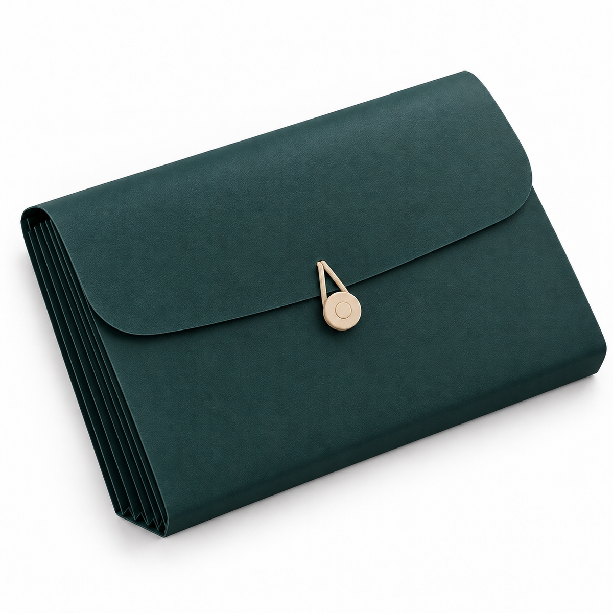 Dark teal expanding file alternate angle