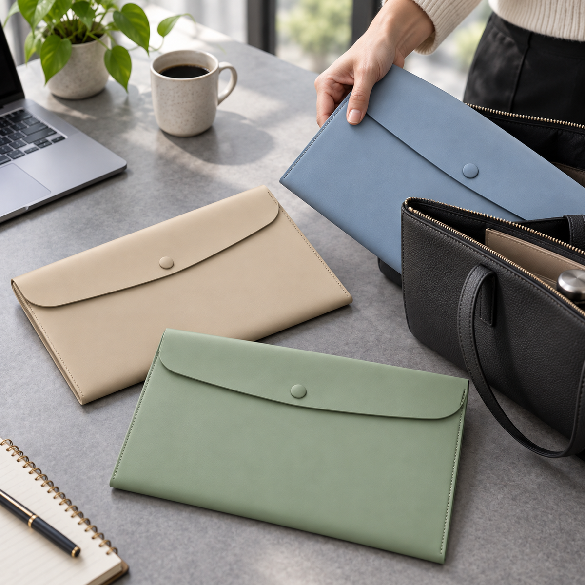 document folder set office lifestyle