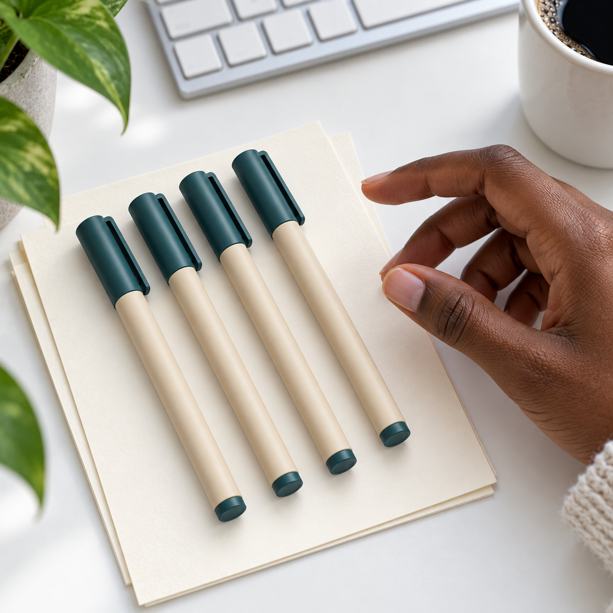 Zyvellie fineliner pen set - shared workspace usage