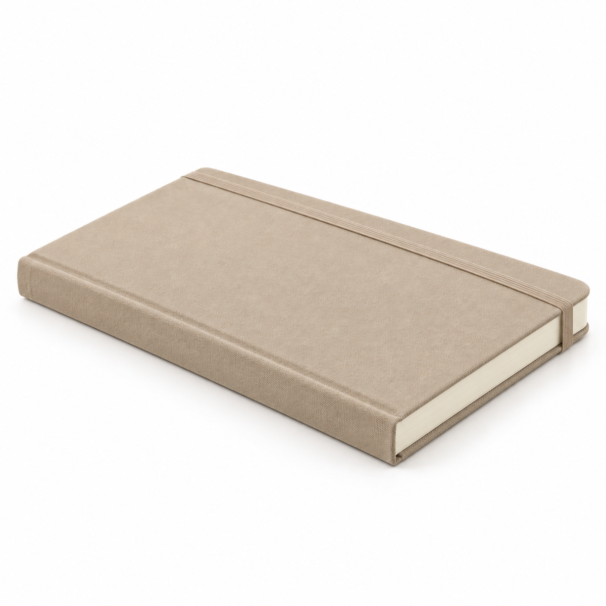 Sand beige hardcover notebook alternate view