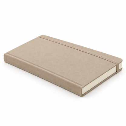 Sand beige hardcover notebook alternate view