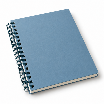 meeting notebook white background
