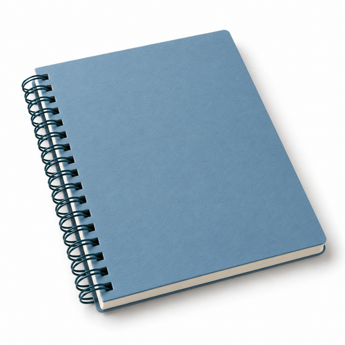 meeting notebook white background