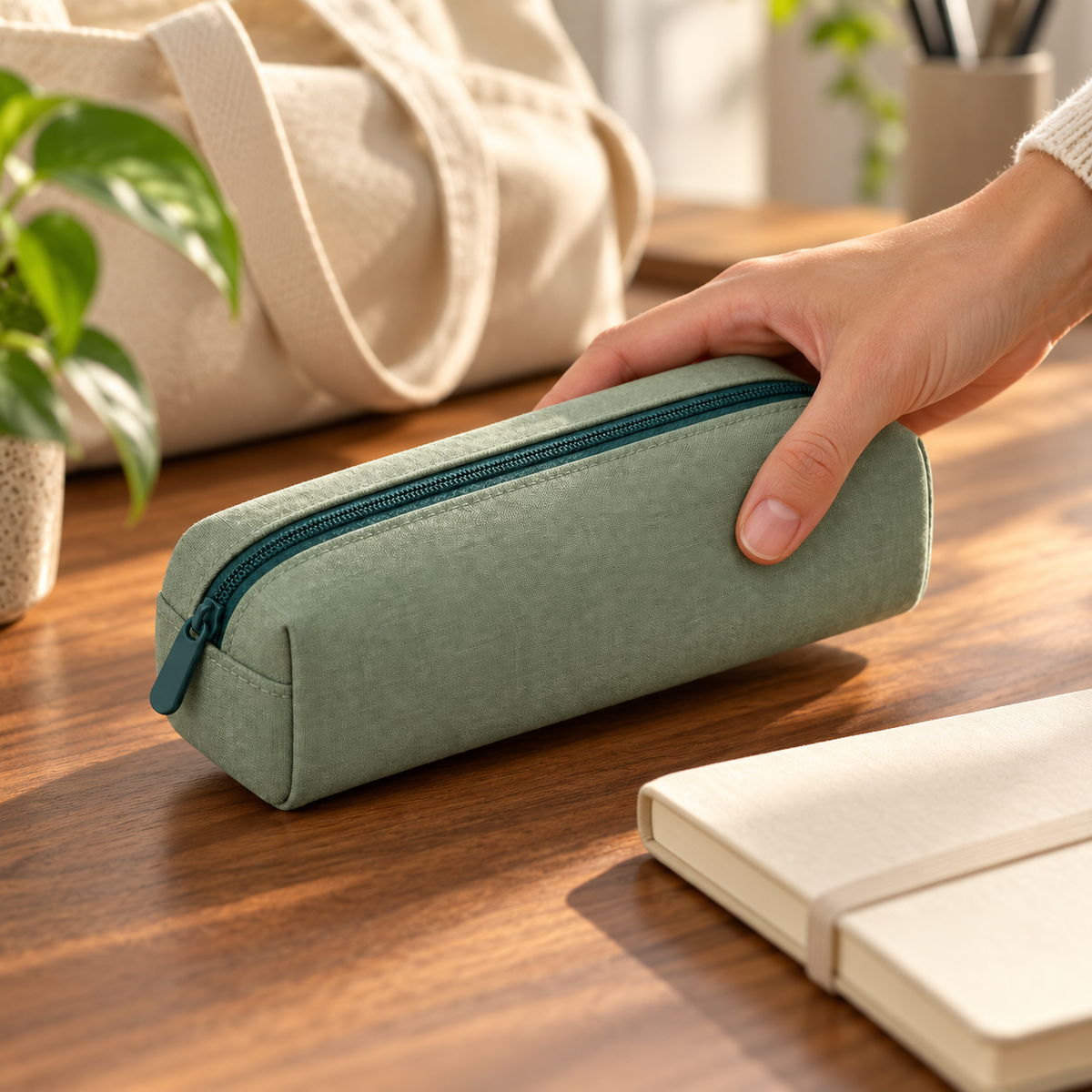 Zyvellie pencil case - studio desk usage