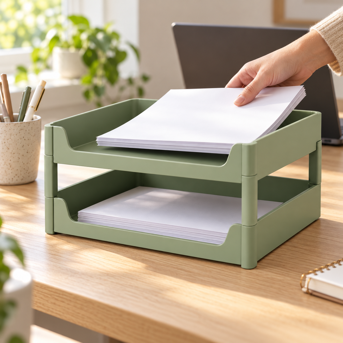 Zyvellie stacking letter trays - home office usage