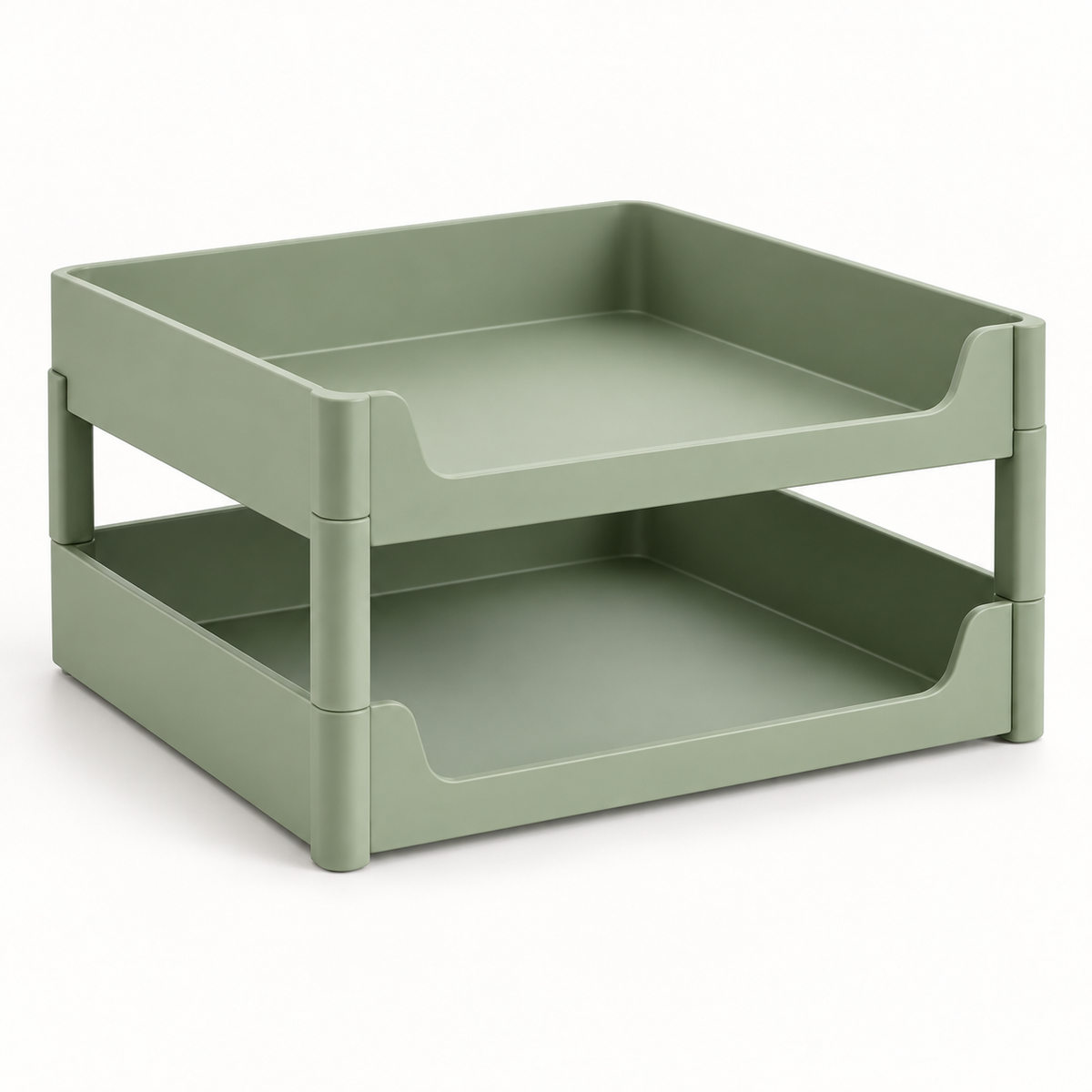 Zyvellie stacking letter trays - alternate angle