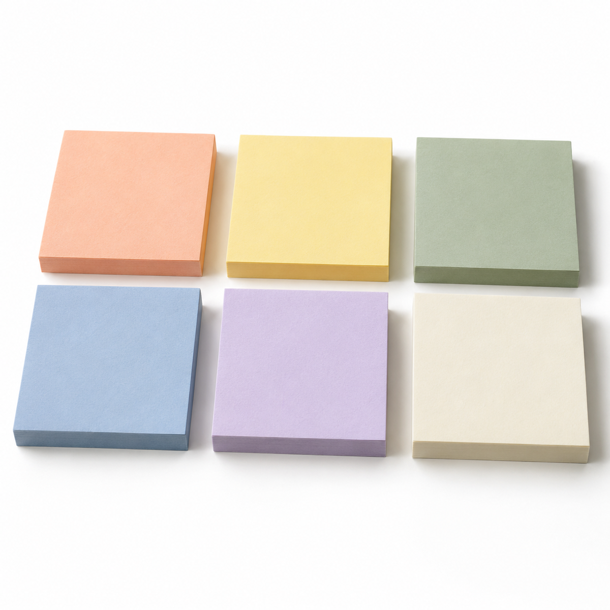 sticky note set white background